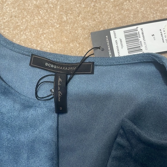 🎉Host Pick!🎉 NWT BCBGMaxazria faux suede Catier dress - Picture 7 of 10